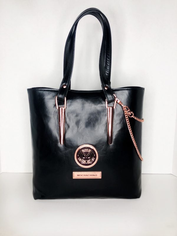 BARBARA - TOTE - (Obsidian / Rose) - Mochachino: Bespoke Design Company